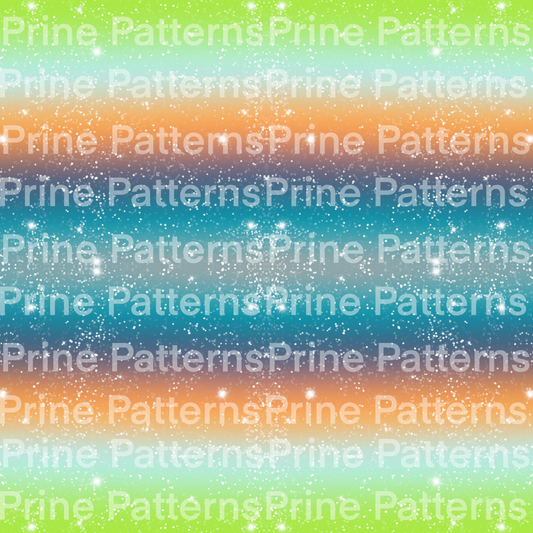 Blue orange green stripes