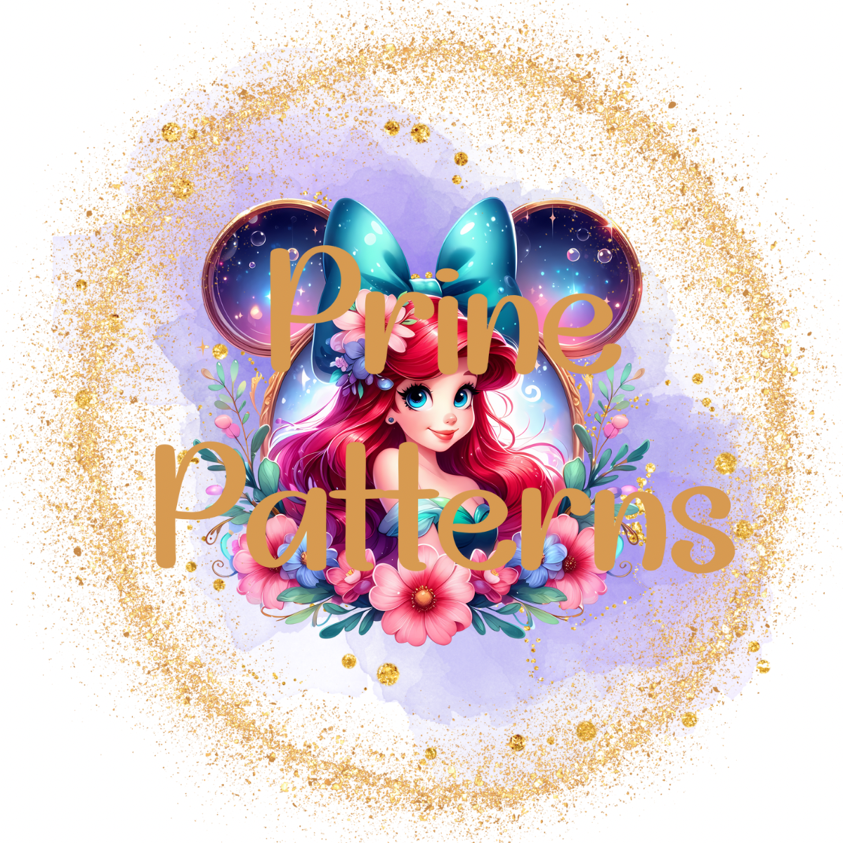 Floral Mermaid Princesses Transparent PNG