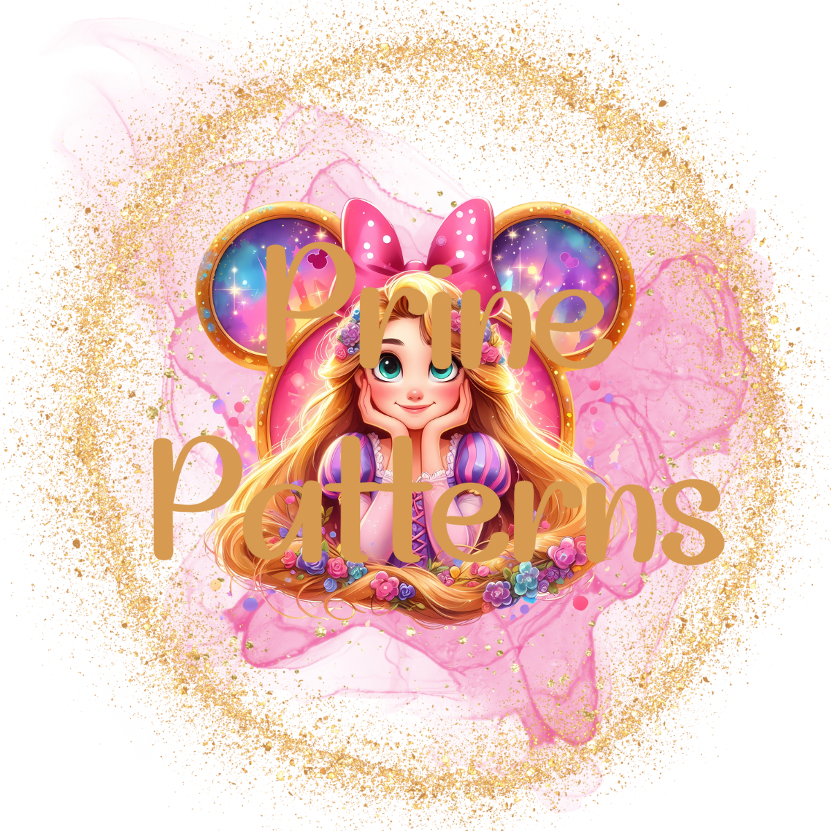 Floral Hair Princesses Transparent PNG