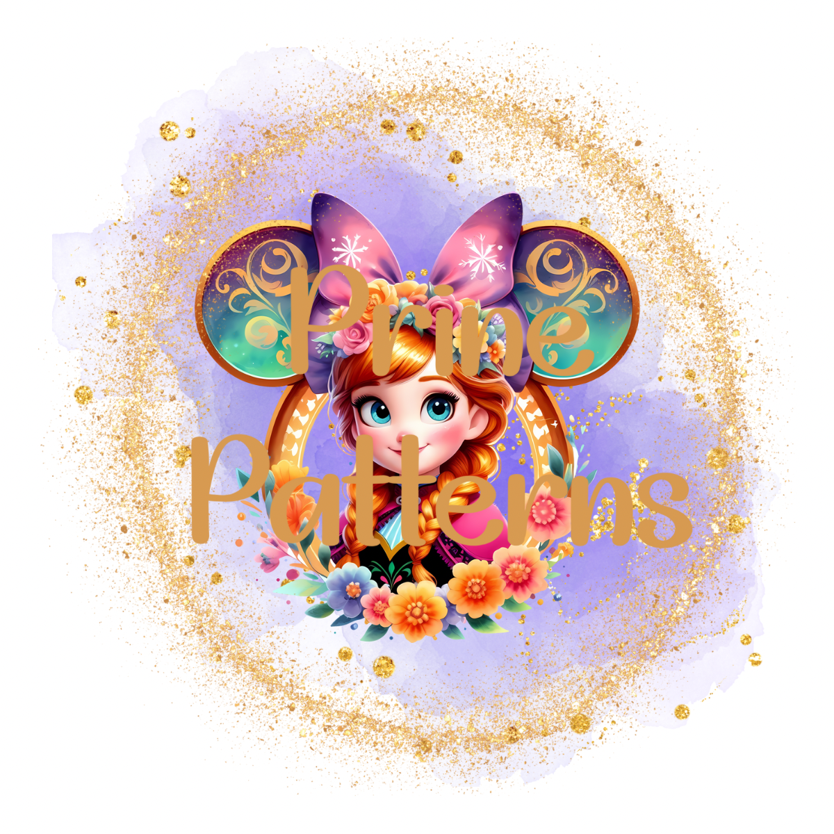 Floral Cold Princess Transparent PNG