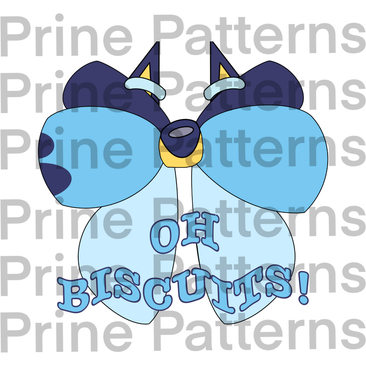 Blue Heeler Bow Transparent PNG