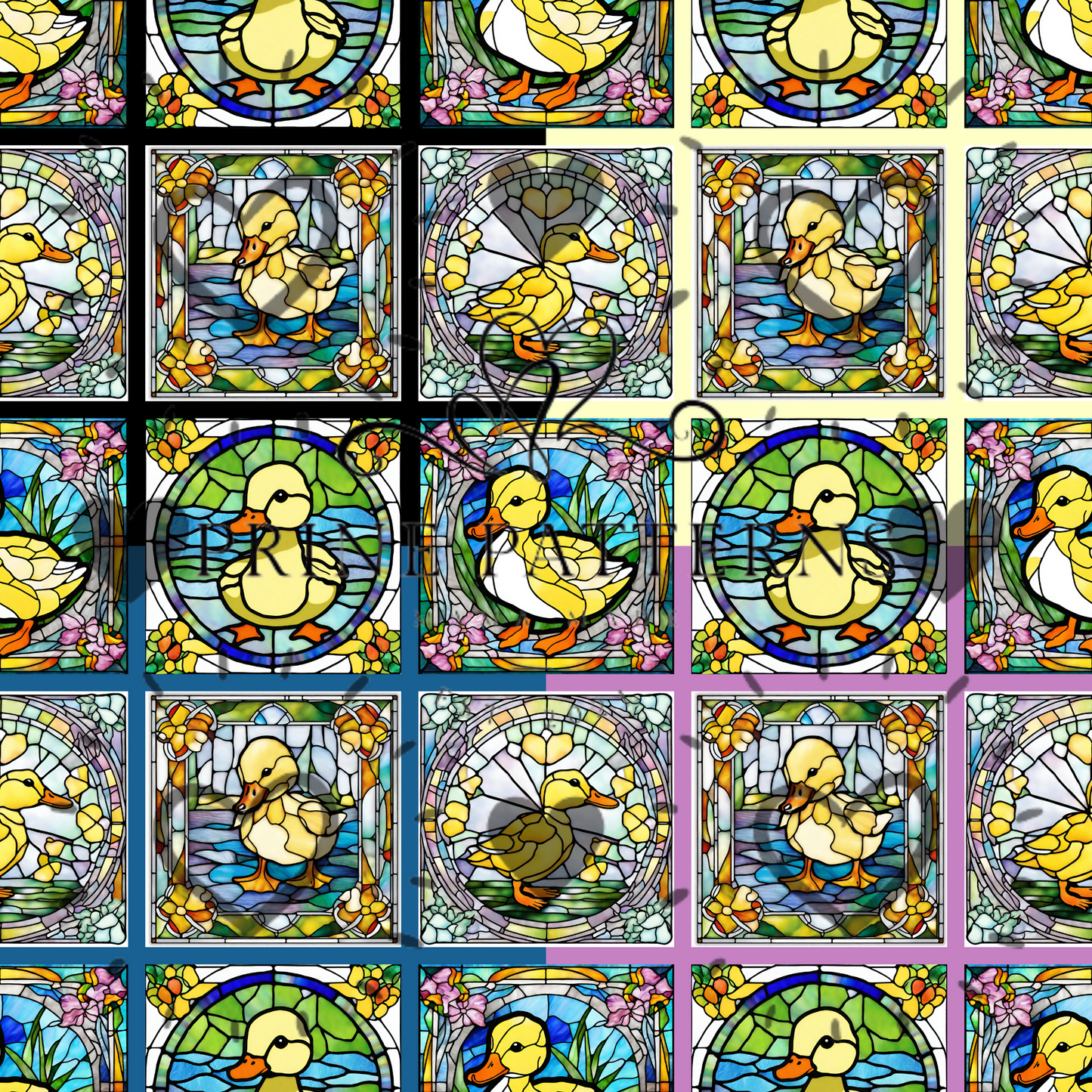 Stained Glass Duck