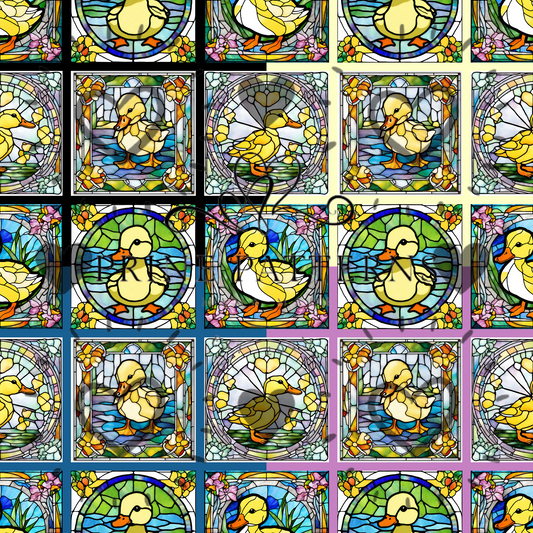 Stained Glass Duck