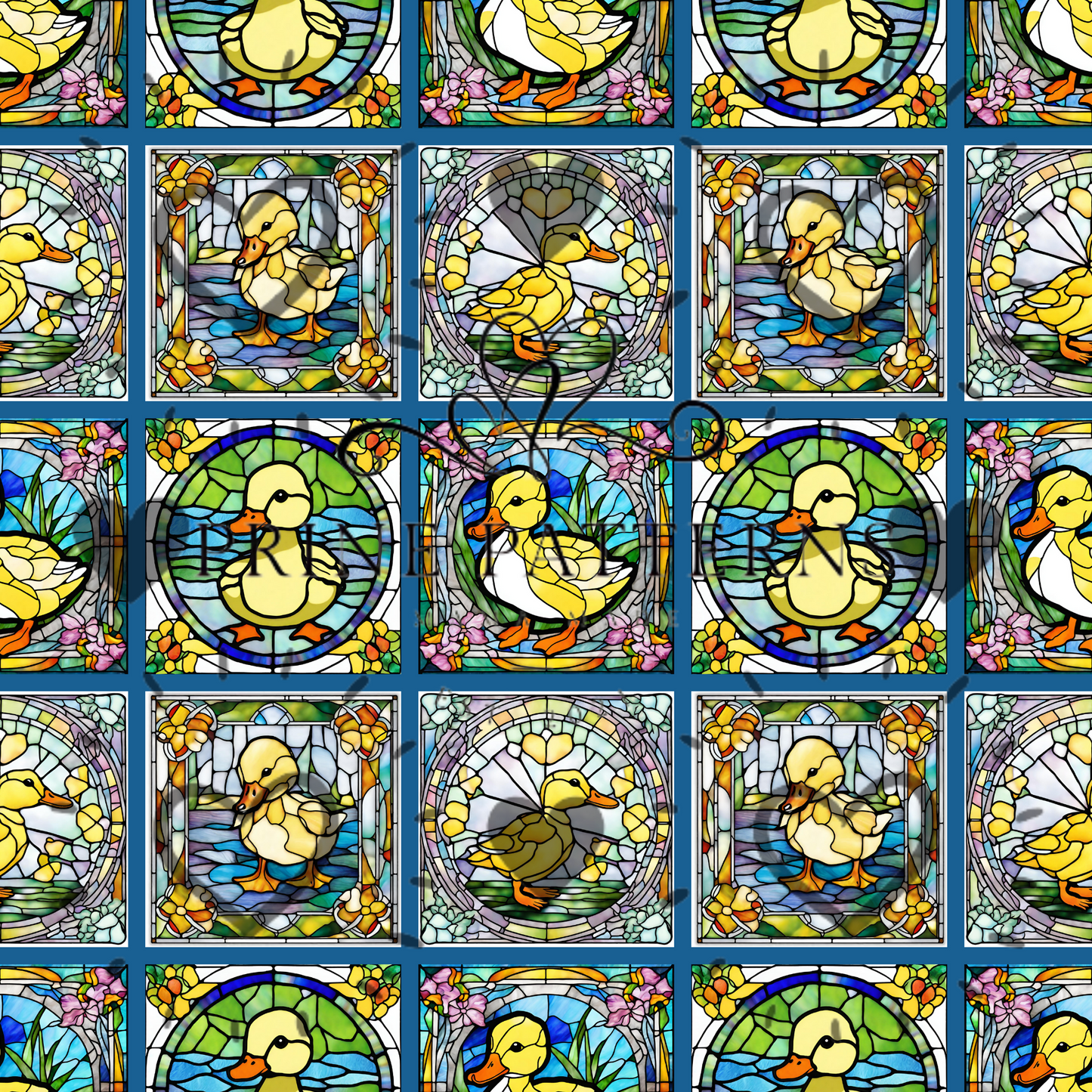 Stained Glass Duck