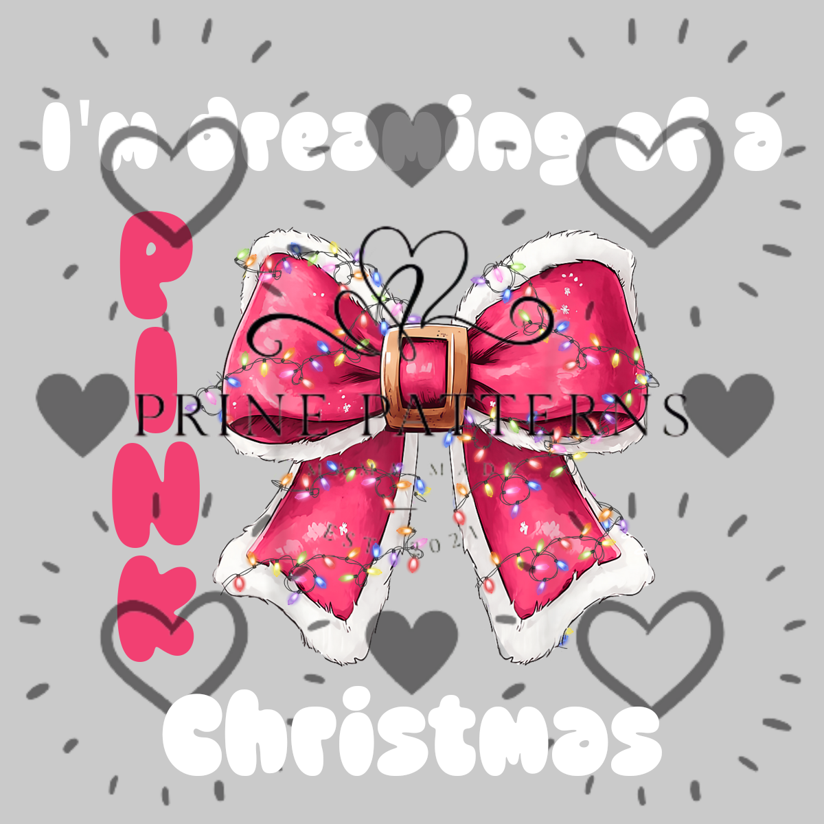 Pink Christmas Bow Transparent PNG