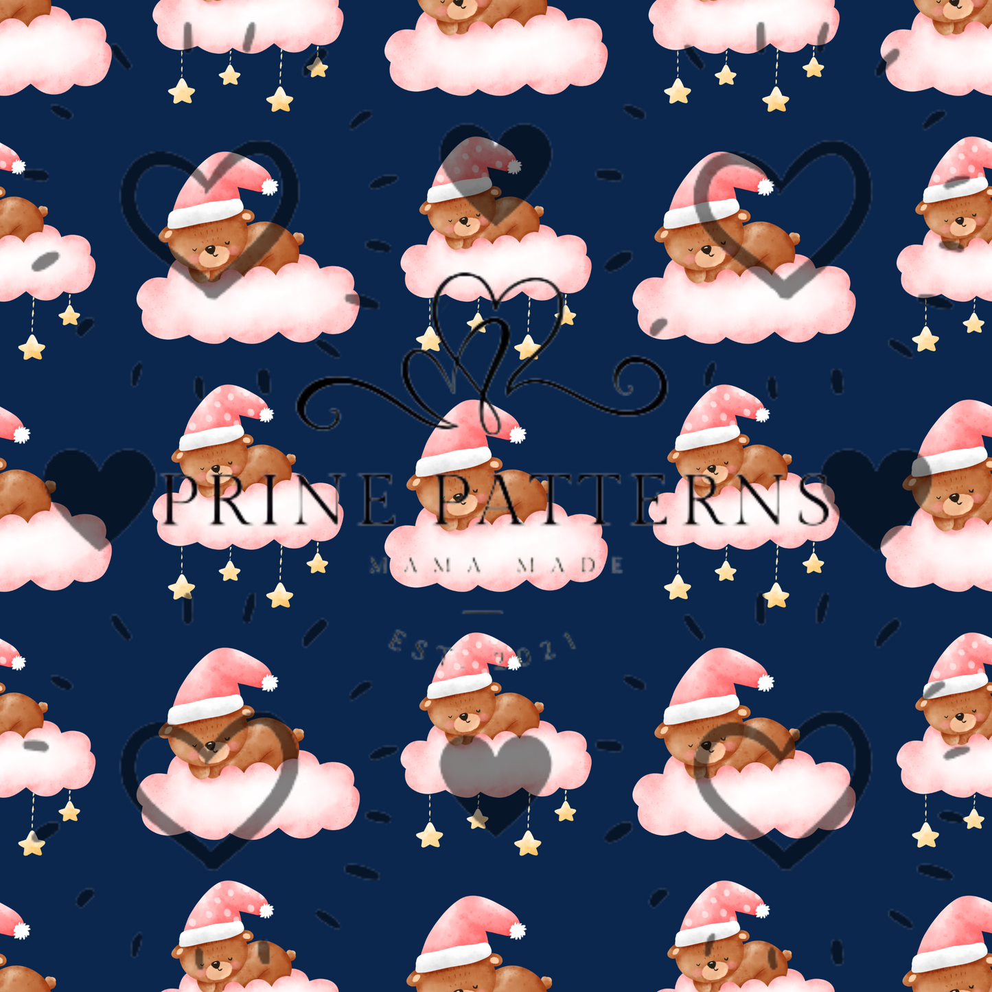 Bedtime pink bears