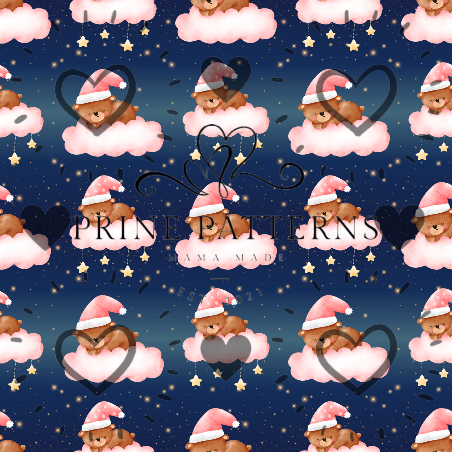 Bedtime pink bears