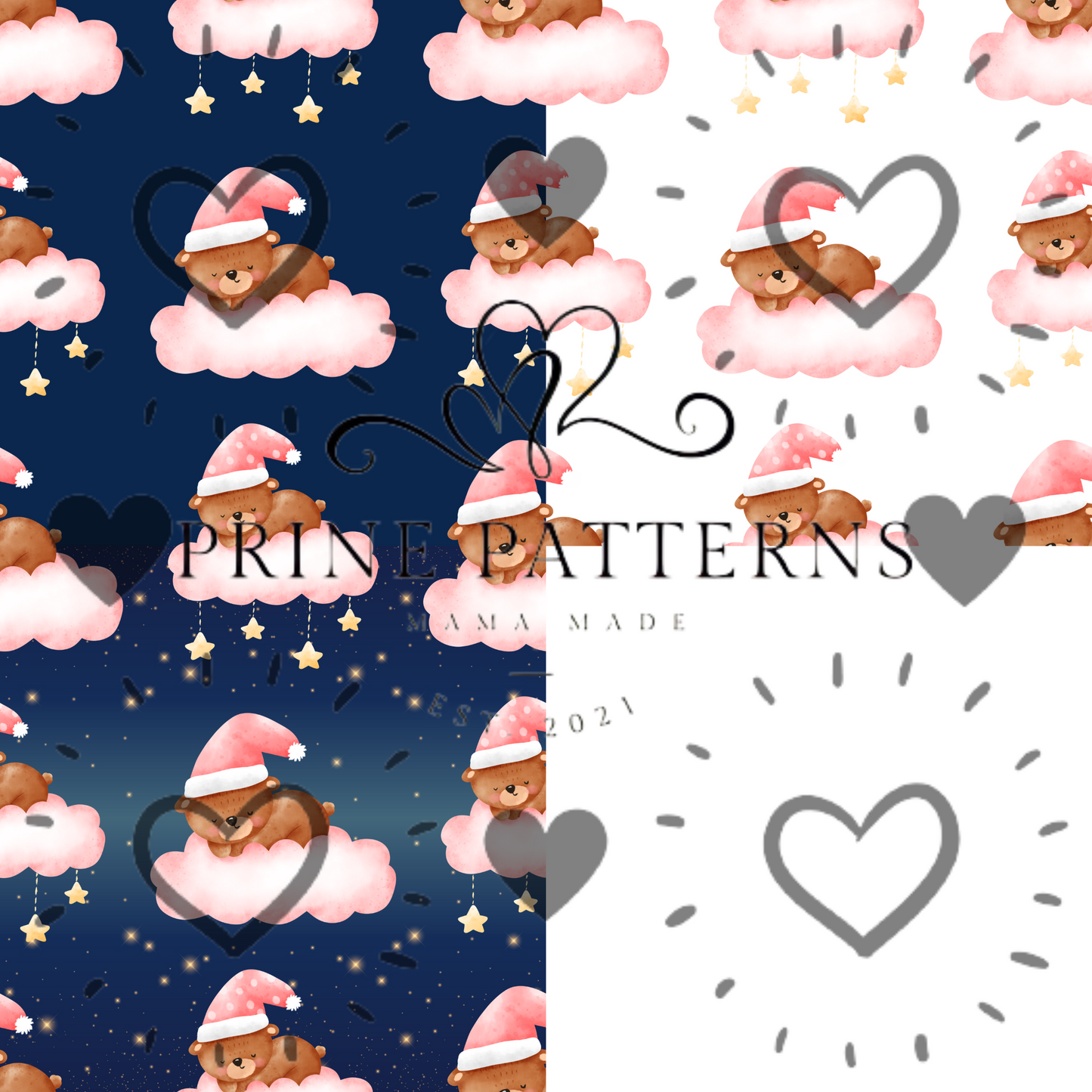 Bedtime pink bears