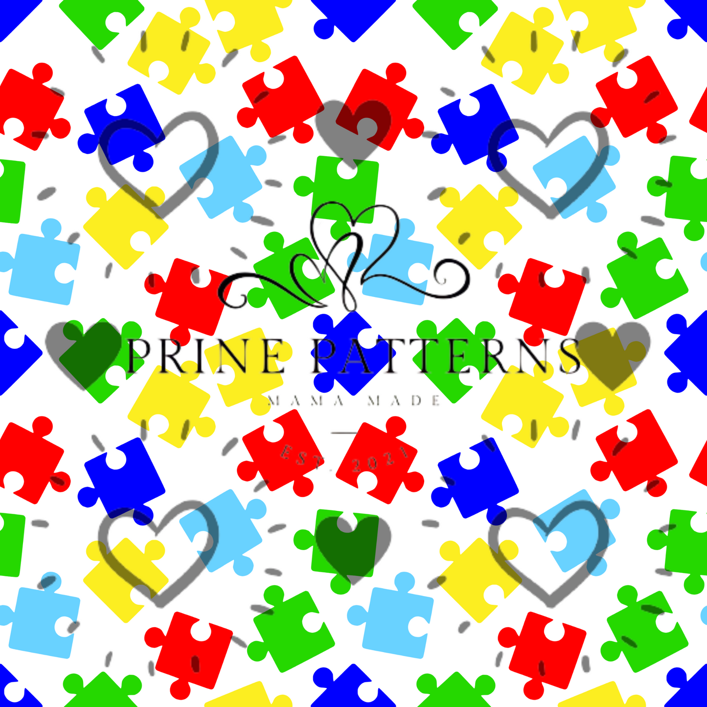 Autism Awareness Puzzle Pieces