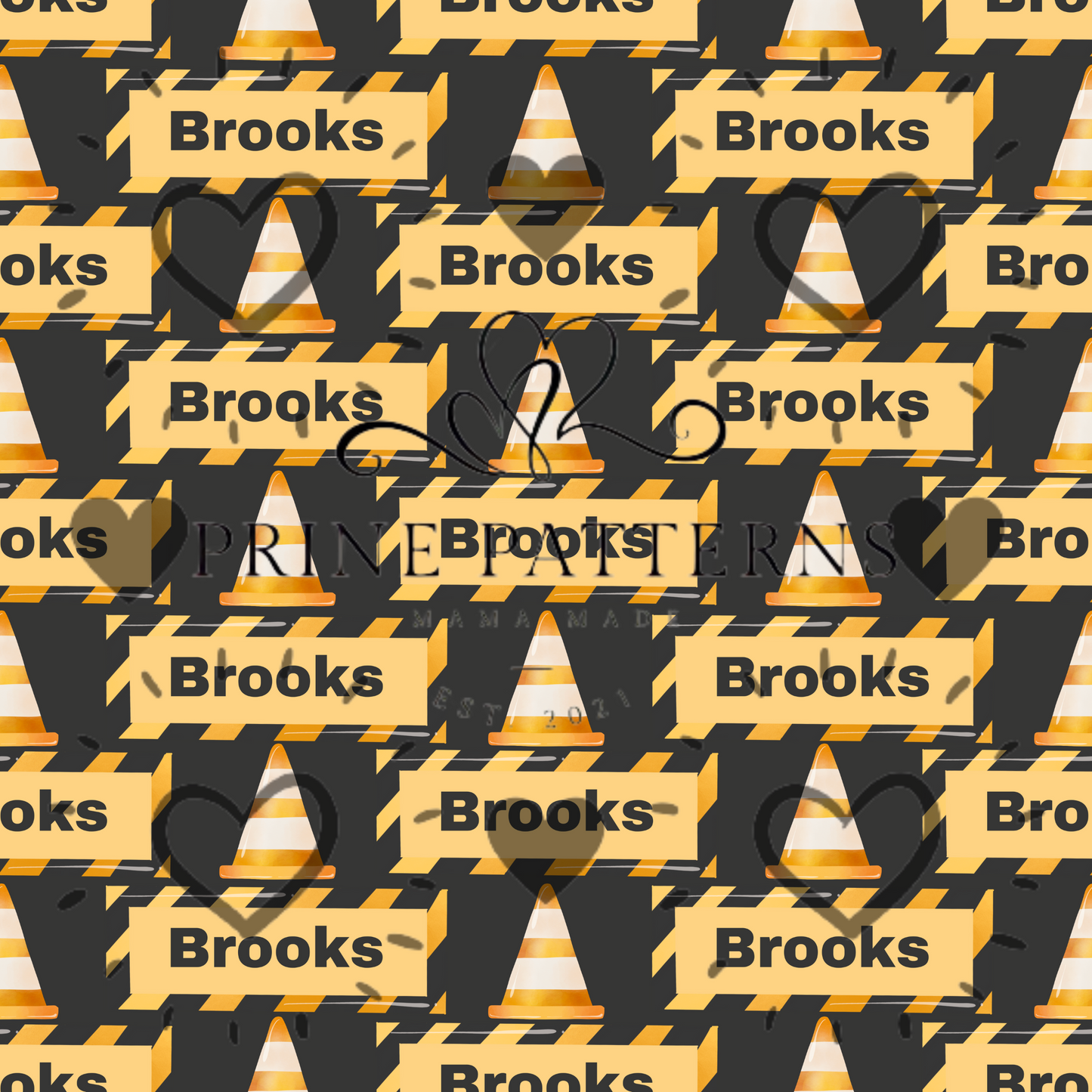 Construction Custom Name Brooks