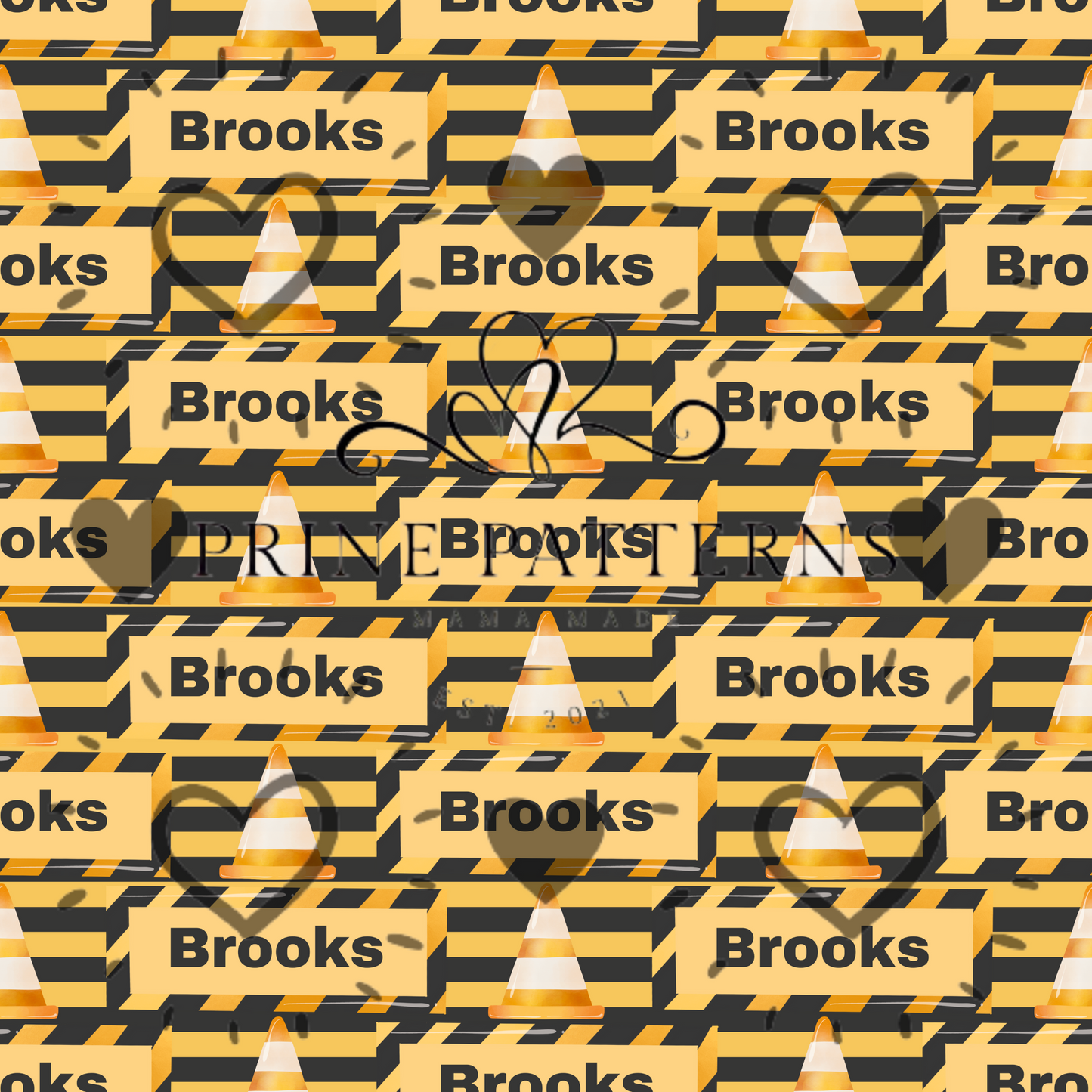 Construction Custom Name Brooks