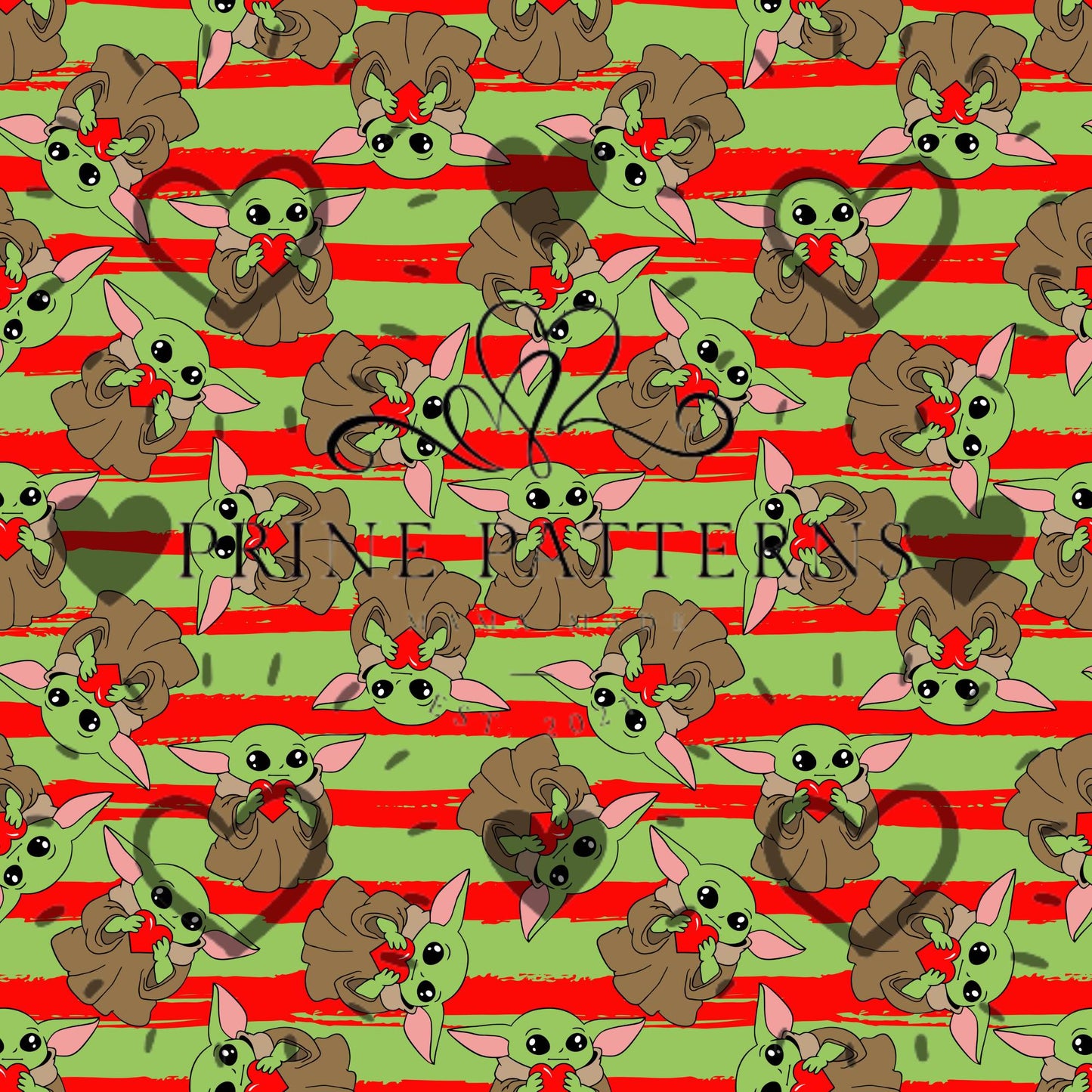 Green Alien hearts