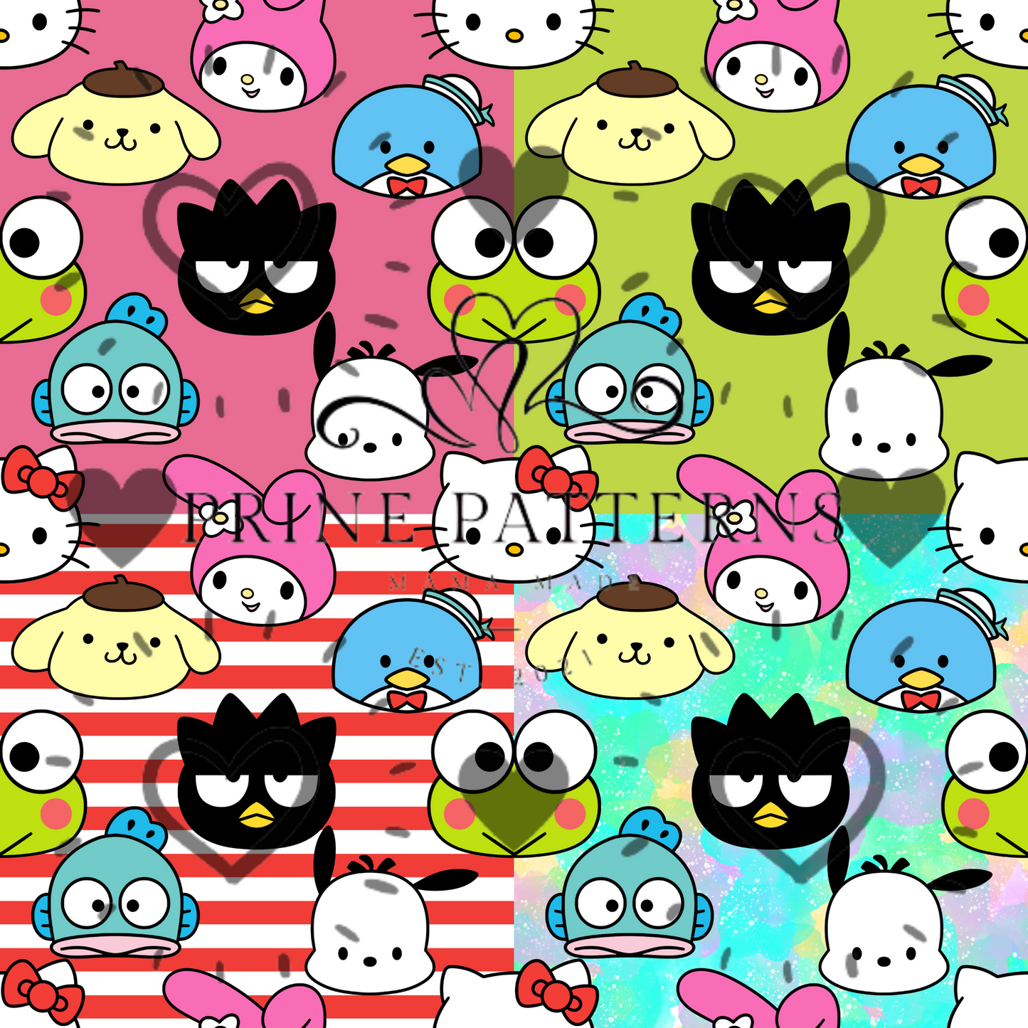 Kitty and Friends Faces