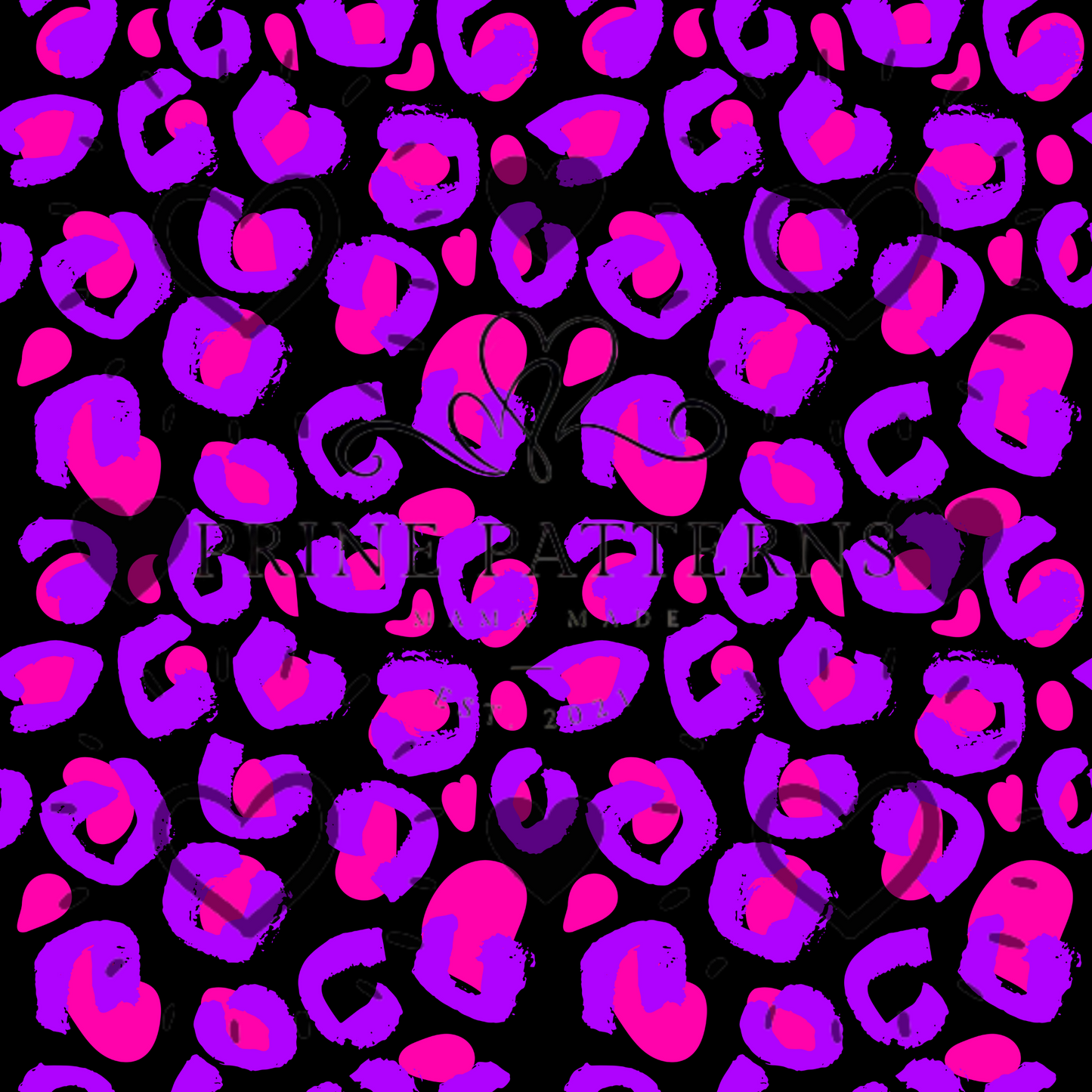 Neon Pink and Purple Cheetah