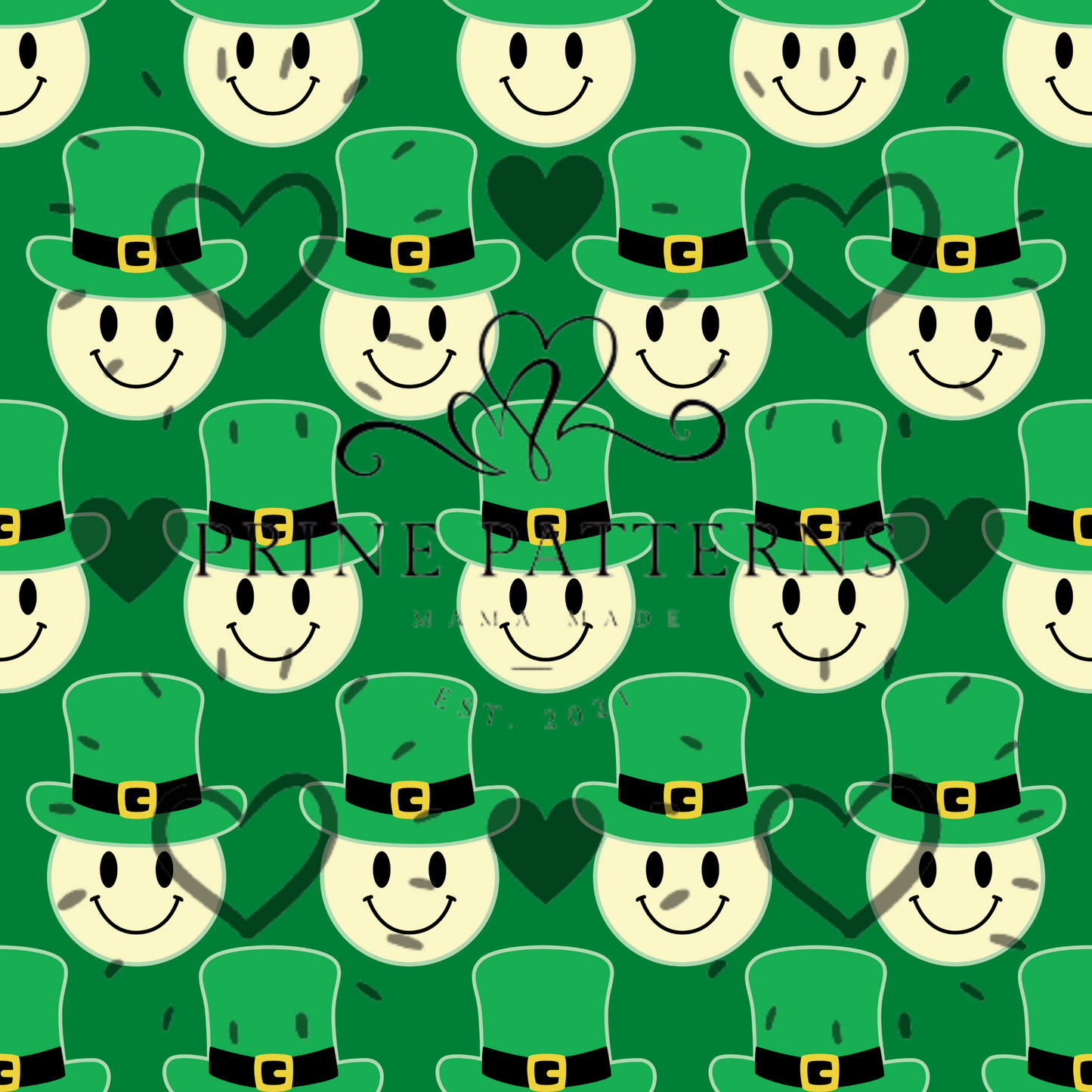 Smiley Face Clover Hats