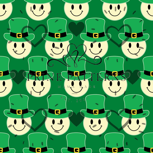 Smiley Face Clover Hats