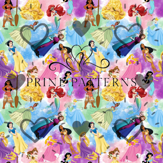 Colorful princess splat