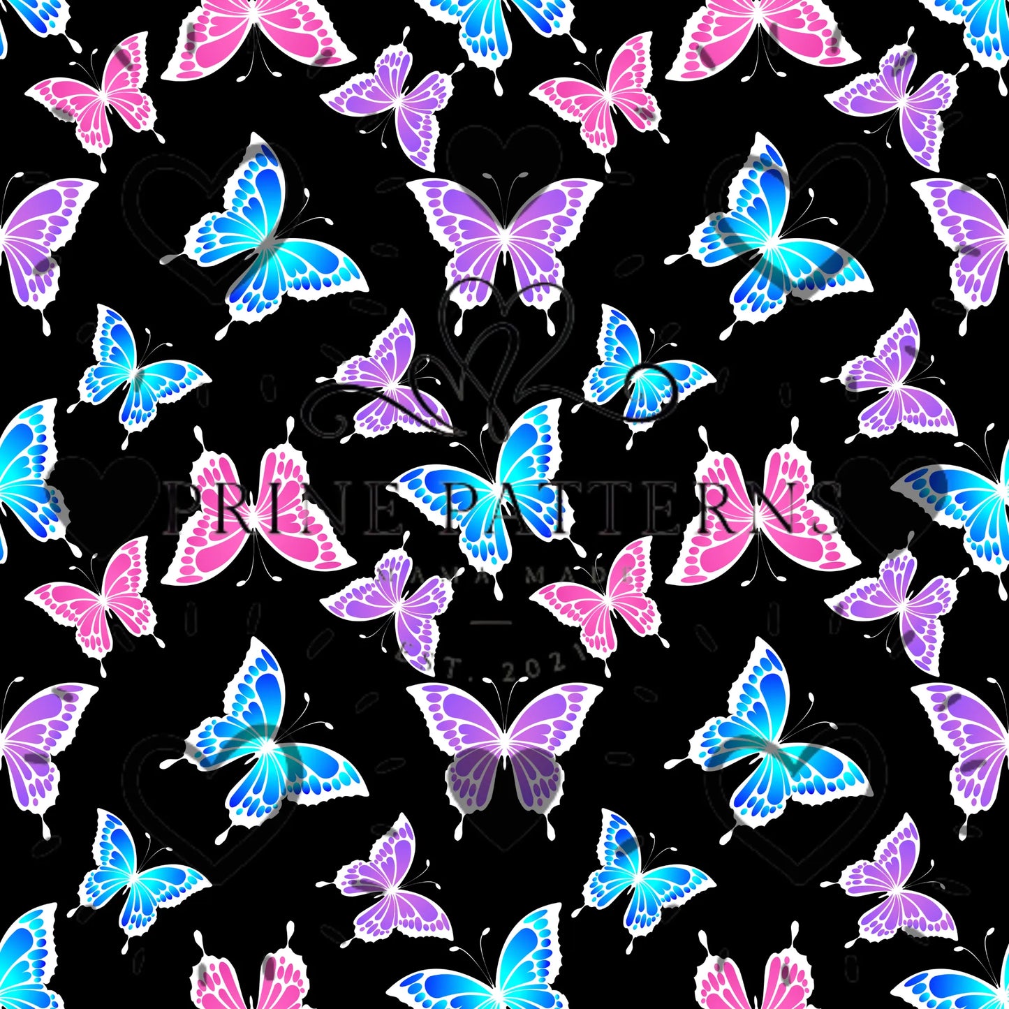 Neon butterflies